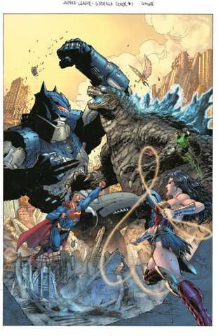 Justice League vs. Godzilla vs. Kong #1 (Jim Lee & Scott Williams Card Stock Cover)