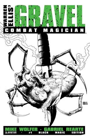 Gravel: Combat Magician #1 (Black Magic Cover)