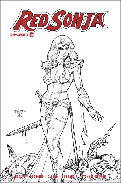 Red Sonja #8 (25 Copy Linsner B&W Cover)