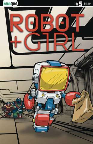 Robot + Girl #5 (Mike White Cover)