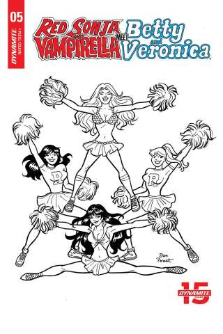Red Sonja and Vampirella Meet Betty and Veronica #5 (10 Copy Parent B&W Cover)