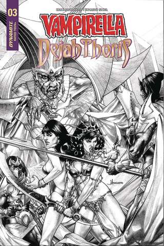 Vampirella / Dejah Thoris #3 (20 Copy Anacleto B&W Cover)