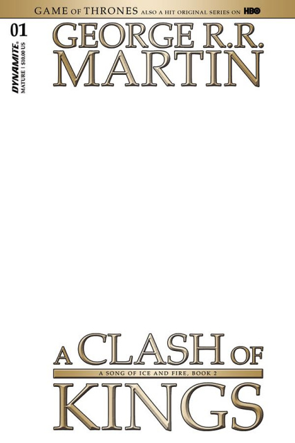 A Game of Thrones: A Clash of Kings #1 (Blank Authentix Cover)