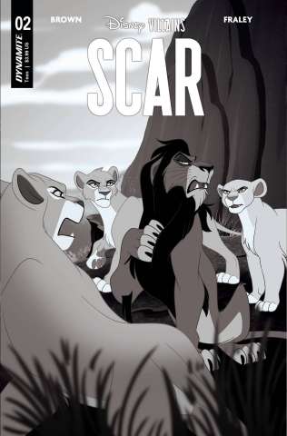Disney Villains: Scar #2 (10 Copy Forstner B&W Cover)