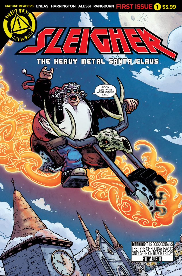 Sleigher: The Heavy Metal Santa Claus #1 (Eneas Cover)