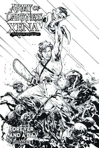 Army of Darkness / Xena: Forever... And a Day #2 (10 Copy B&W Cover)