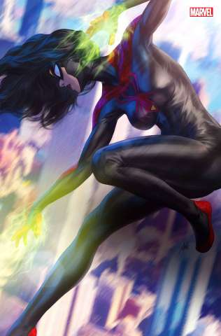 Spider-Woman #5 (Artgerm Black Costume Virgin Cover)