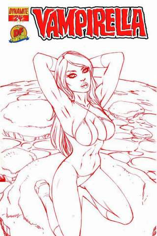 Vampirella #24 (Risque Red Exclusive)