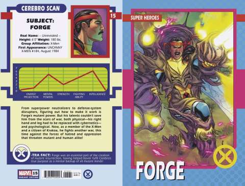X-Men #15 (Dauterman Trading Card Cover)