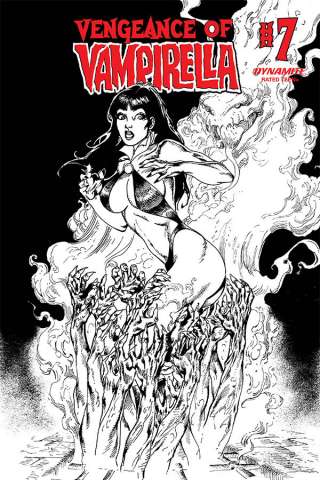 Vengeance of Vampirella #7 (11 Copy Castro B&W Cover)
