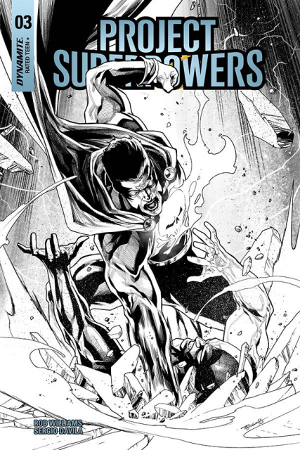 Project Superpowers #3 (20 Copy Segovia B&W Cover)