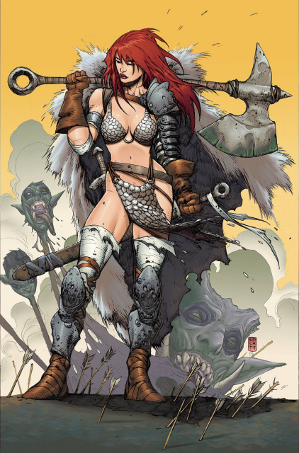 Red Sonja #2 (Platt Premium Metal Cover)