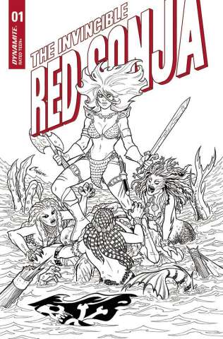 The Invincible Red Sonja #1 (15 Copy Conner Line Art Cover)