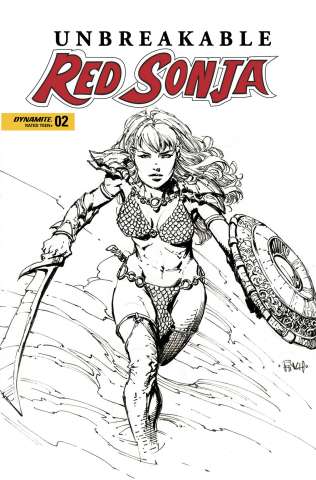 Unbreakable Red Sonja #2 (Finch B&W Cover)