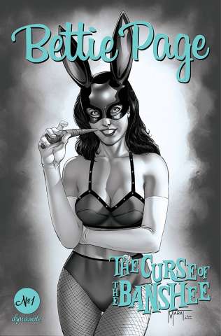 Bettie Page and The Curse of the Banshee #1 (30 Copy Mychaels B&W Cover)