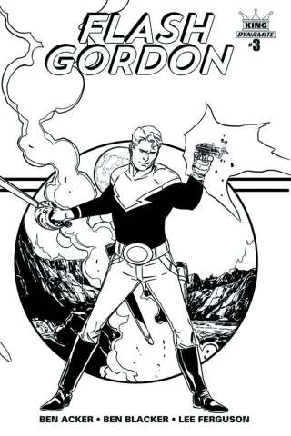 Flash Gordon #3 (25 Copy Laming B&W Cover)