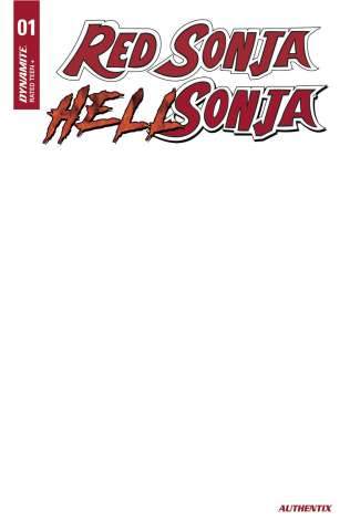 Red Sonja: Hell Sonja #1 (Blank Authentix Cover)