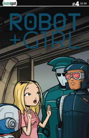 Robot + Girl #4 (Mike White Cover)