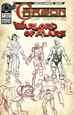 Carson of Venus / Warlord of Mars #1 (Character Design Cover)