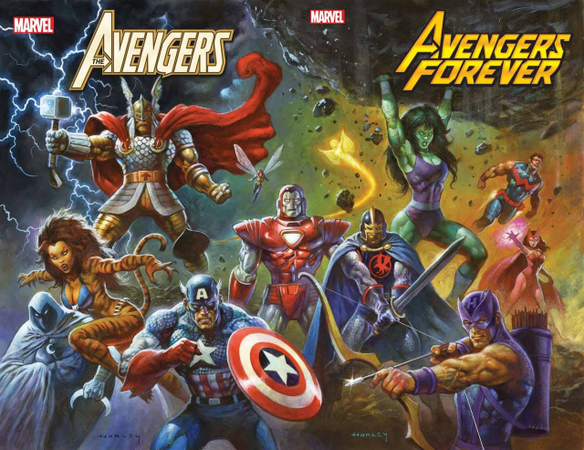 Avengers Forever #13 (Horley '80s Avengers Assemble Connect Cover)