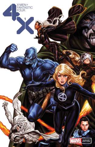 X-Men + Fantastic Four #1 (Brooks Cover)