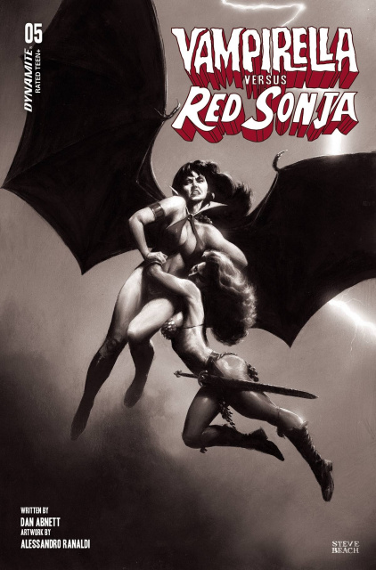 Vampirella vs. Red Sonja #5 (7 Copy Beach B&W Cover)