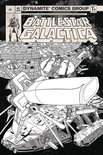 Battlestar Galactica Classic #5 (20 Copy HDR B&W Cover)