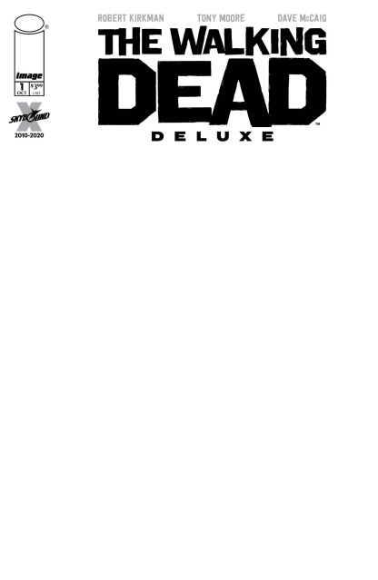 The Walking Dead Deluxe #1 (Blank Sketch Cover)