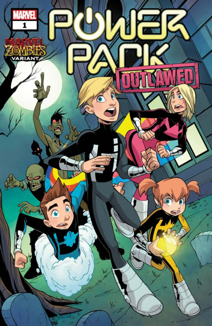 Power Pack #1 (Martin Marvel Zombies Cover)