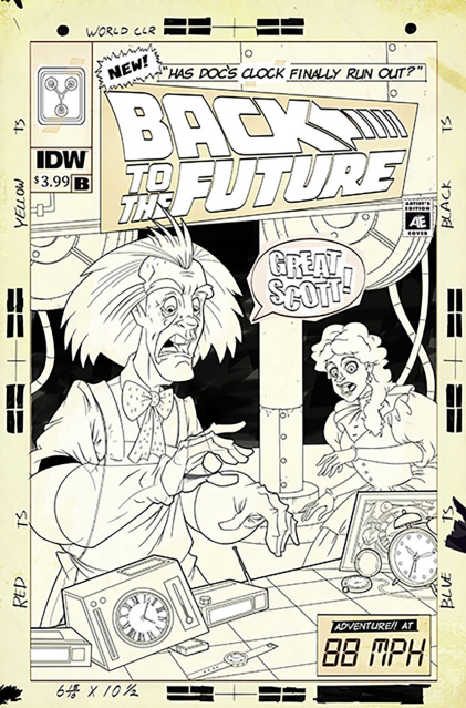 Back to the Future: Time Train #1 (25 Copy Cover)