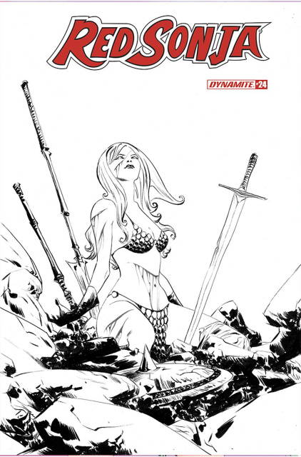 Red Sonja #24 (20 Copy Lee B&W Cover)