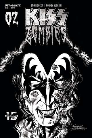 KISS: Zombies #2 (30 Copy Buchemi B&W Cover)