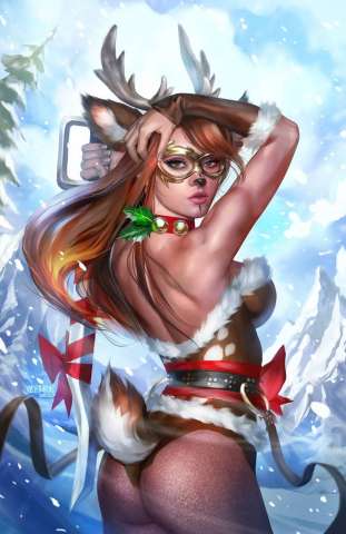 Grimm Fairy Tales Holiday Pinup Special (Burns Cover)