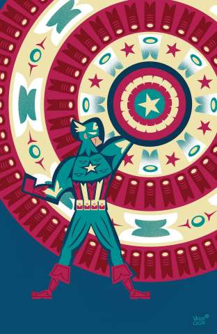 Captain America #25 (Veregge Captain America Cover)