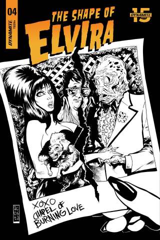 The Shape of Elvira #4 (30 Copy Acosta B&W Cover)