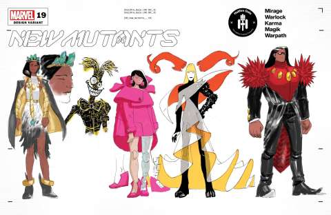 New Mutants #19 (Lins Character Design Cover)