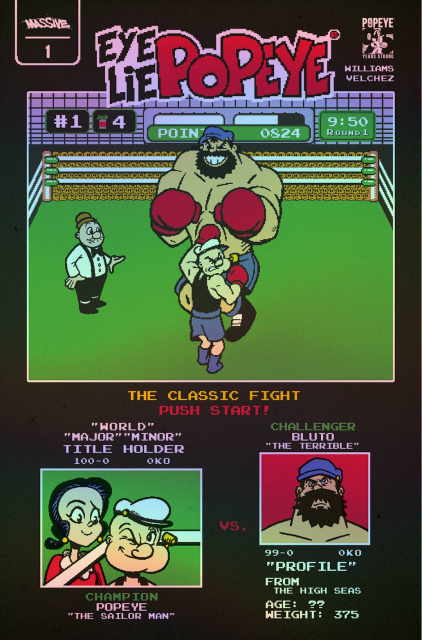 Eye Lie Popeye #1 (Video Game Homage Foil Cover)