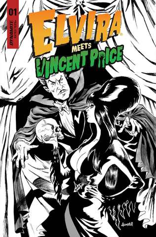 Elvira Meets Vincent Price #1 (25 Copy Acosta Line Cover)