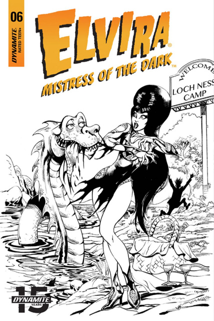 Elvira: Mistress of the Dark #6 (15 Copy Castro B&W Cover)