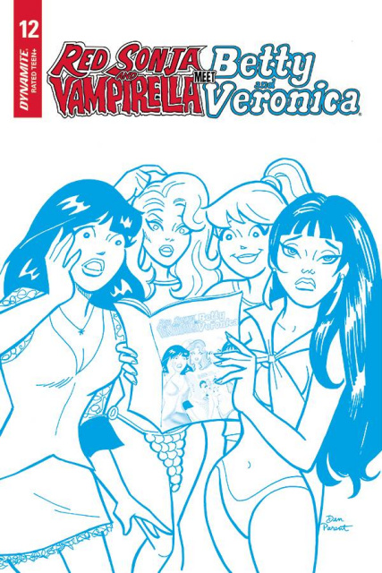 Red Sonja and Vampirella Meet Betty and Veronica #12 (21 Copy Parent Blue Cover)