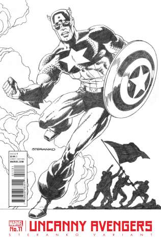 Uncanny Avengers #11 (Steranko Captain America Cover)