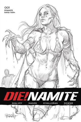 DIE!namite #1 (50 Copy Parrillo B&W Cover)