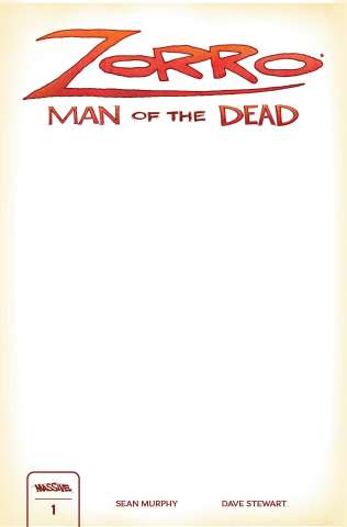 Zorro: Man of the Dead #1 (Blank Sketch Cover)