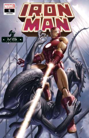 Iron Man #5 (Yoon Marvel vs. Alien Cover)