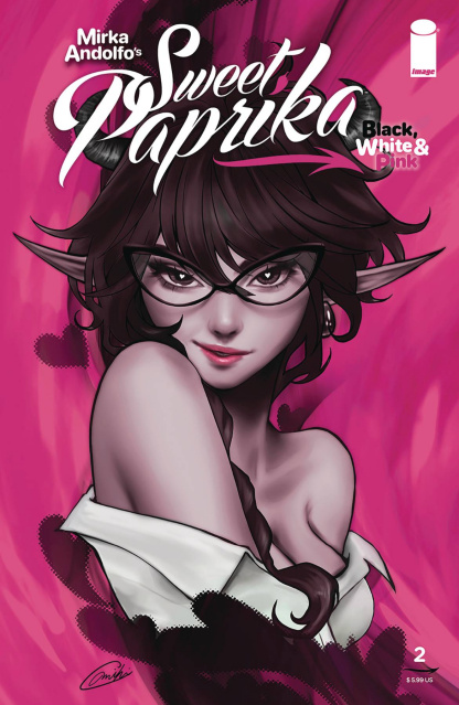 Sweet Paprika: Black, White & Pink #2 (Okazaki Cover)