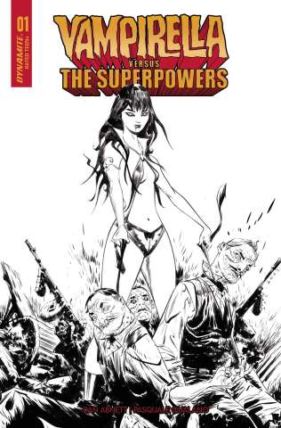 Vampirella vs. The Superpowers #1 (7 Copy Lee Line Art Cover)