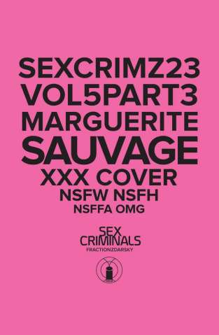 Sex Criminals #23 (XXX Marguerite Sauvage Cover)
