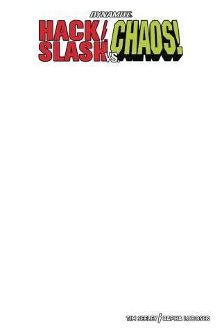Hack/Slash vs. Chaos! #1 (Blank Authentix Cover)