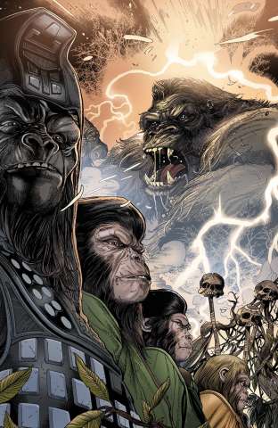 Kong on The Planet of the Apes #4 (Connecting Magno Cover)