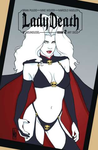 Lady Death #2 (Art Deco Variant Cover)